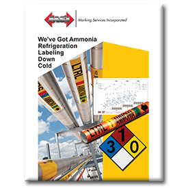 ammonia refrigeration labeling from Marking Services