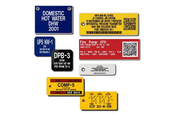 MS-215 MaxTek Equipment Tags from Marking Services Canada