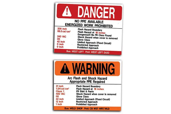 MS-478 Self-Adhesive Polyester Arc Flash Labels with MS-1000 Protective Top Laminate
