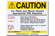 MS-900 Arc Flash Labels from Marking Services Canada
