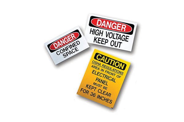 Marking Services MS-900 Self-Adhesive Safety Signs