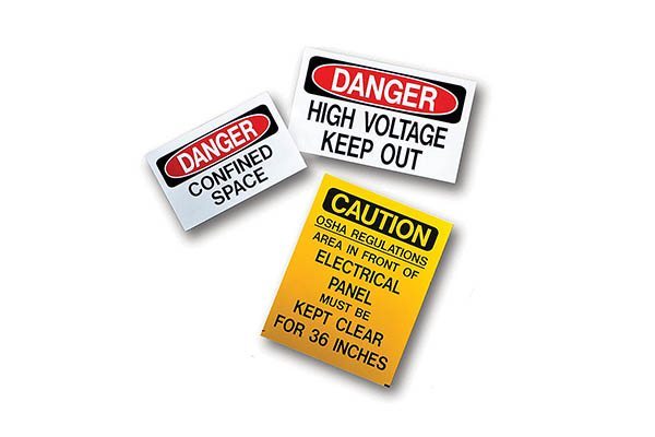 MSC MS-900 Self-Adhesive Safety Signs