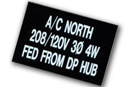 Electrical Control Panel Labels from Marking Services