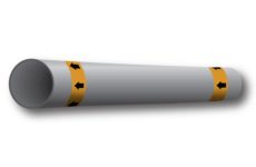 Flow Direction Arrow Tape (MS-900AS) from Marking Services