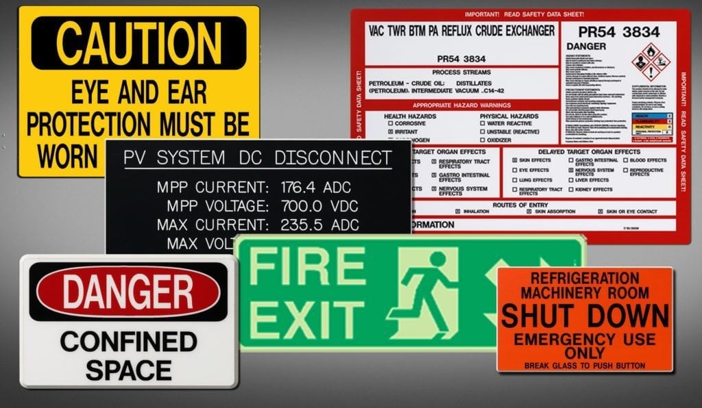 Durable, highly visible signs from Marking Services Canada for reliable operations