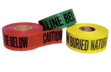 Color-coded non-detectable underground warning tape from Marking Services