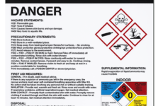 ammonia anhydrous ghs label from marking services