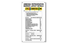 Marking Services offers PSM approved ammonia informational signs