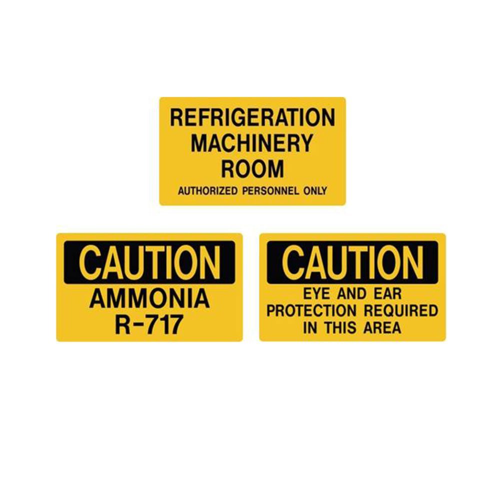 MSC ammonia identification auxiliary door signs