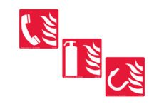 International safety fire fighting signs from MSC