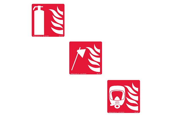 International safety firefighting signs from Marking Services Canada