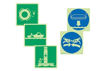IMO Life Saving and Rescue Signs from MSC