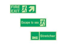 IMO evacuation and Escape Signs from Marking Services Canada