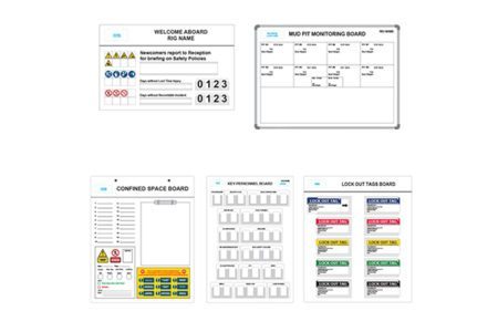 Marking Services Canada operation boards, signs and T-Card boxes