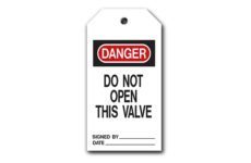 MSC premium self-laminating accident prevention tags