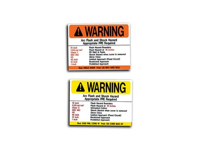 Arc Flash Labels from MSC