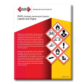 GHS Labels and Signs (Globally Harmonized System) from Marking Services Canada