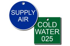 Engraved Plastic Valve Tags